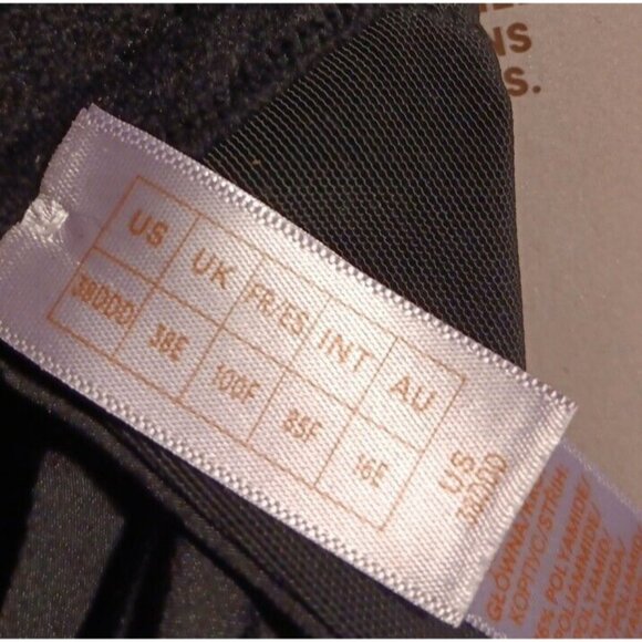 Savage X Fenty Not Sorry Womens 38DDD Padded Half Cup & Lace Underwire Black NWT - Picture 7 of 7